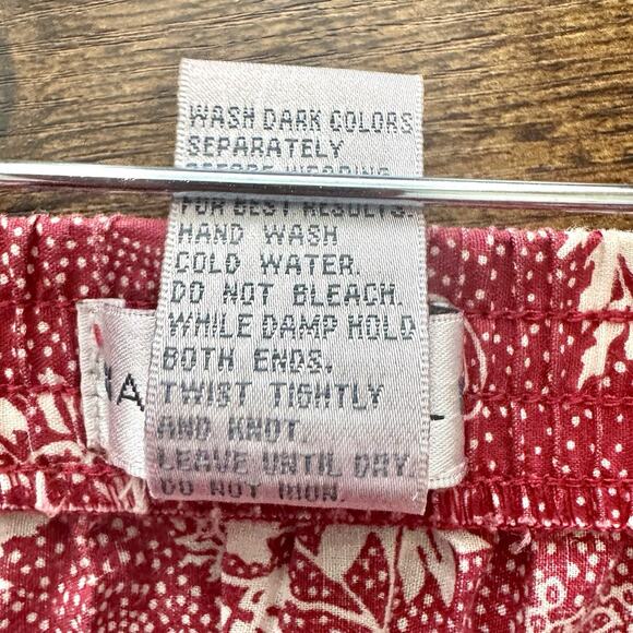 Napa Valley Red/White Tiered Ruffle Flowy Maxi Skirt ~ Size Large ~ Cotton Blend - Picture 9 of 11